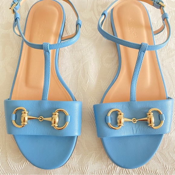 GUCCI Horsebit Flat Sandals - Picture 9 of 10
